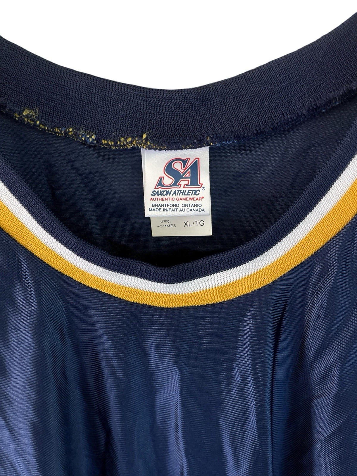 vintage saxon dazzle basketball jersey mens size XL NOS NWOT 90s canada made gallery