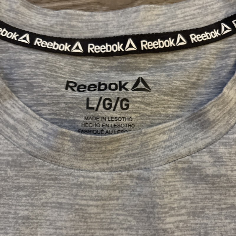 Reebok Men's Delta Core T-Shirt-Sleet Heather - L- Moisture Wicking gallery