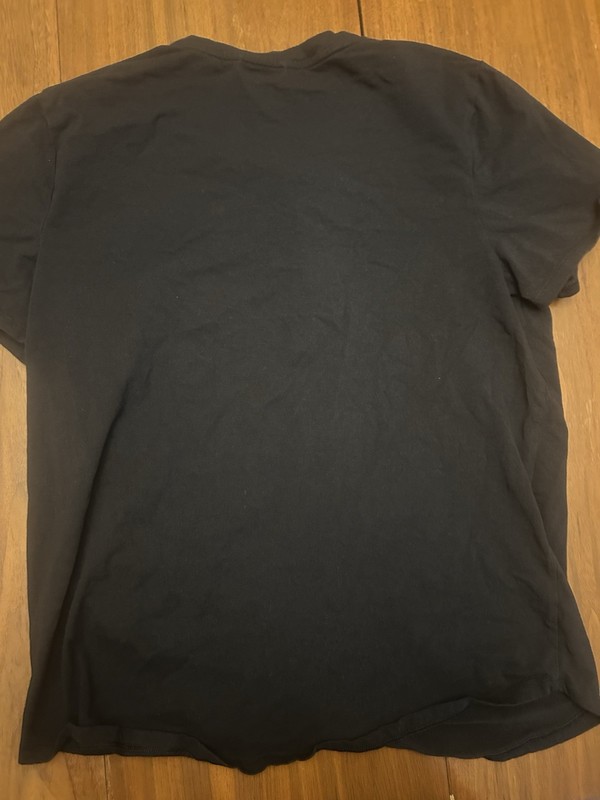 all in motion Men's Henley Short Sleeve T-Shirt Black Button Front Size L gallery