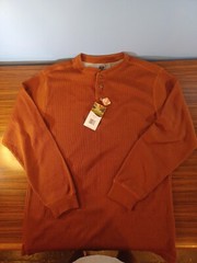 Alpine Lakes Mens Size Small Long Sleeve Rust Color NWT