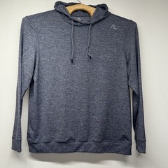 Rhoback Hesi Performance Hoodie Men’s Size L Heather Blue Pullover Activewear