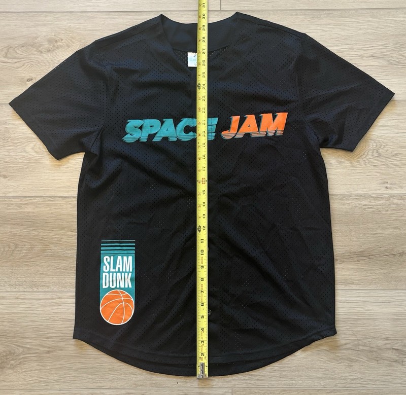 Space Jam Black A New Legacy Tune Squad Baseball Mesh Jersey Mens Medium gallery