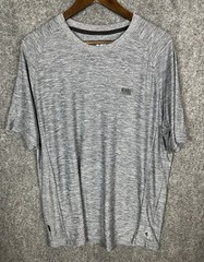 NBA Gray XL Men’s Basketball T-Shirt 100% Polyester Crew Neck EUC