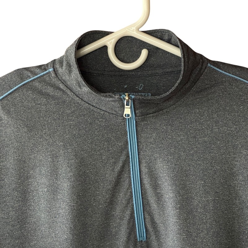 Johnnie O 1/4 Zip Performance Mens Medium Blue Long Sleeve Comfort gallery