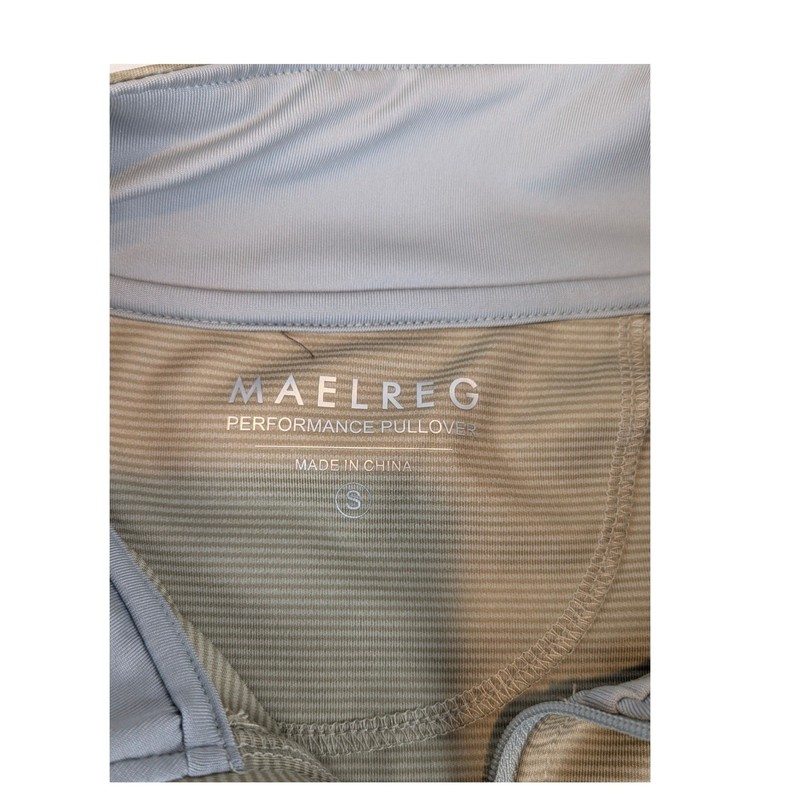 MAELREG GOLF Mens Performance Pullover Athletic Shirt Long Sleeve 1/4 Zip Size S gallery