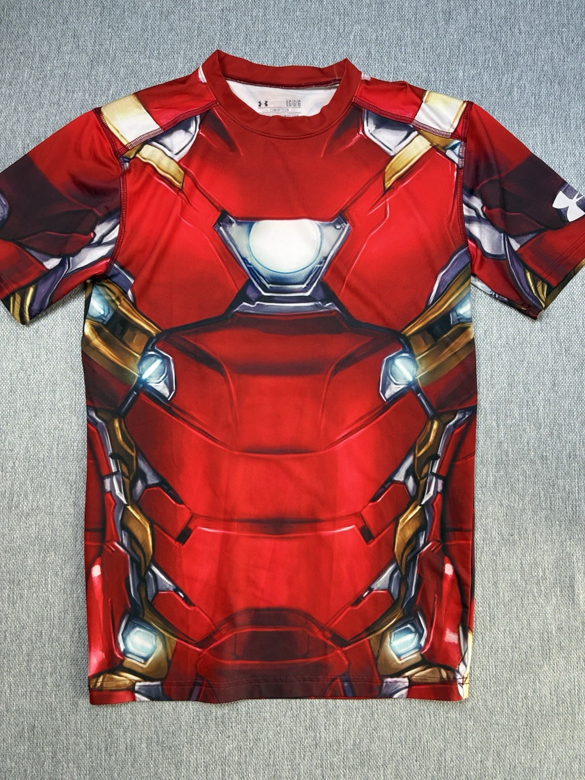 Under Armour Marvel Civil War Iron Man Movie Men’s Compression Shirt Size Large gallery