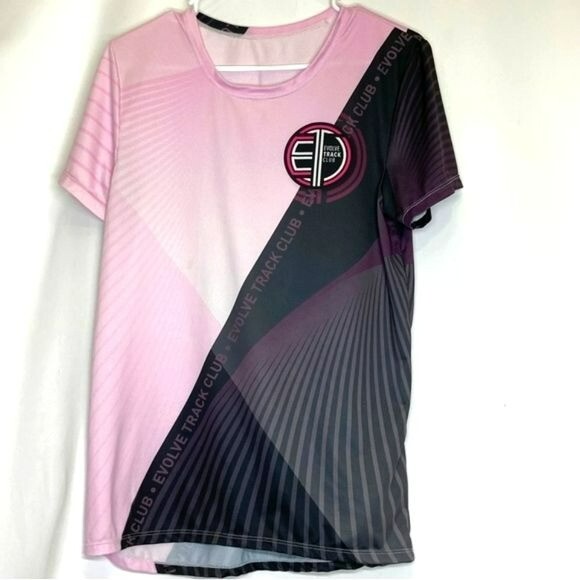 Evolve Track Club Jersey 4 way Stretch moisture management anti-microbial Small gallery