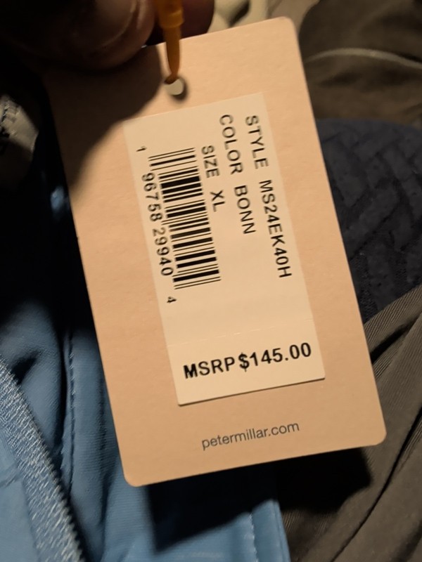 NWT Peter Millar Mens Perth Shadow Floral Print 1/4 Zip Pullover Blue Sz xo $145 gallery