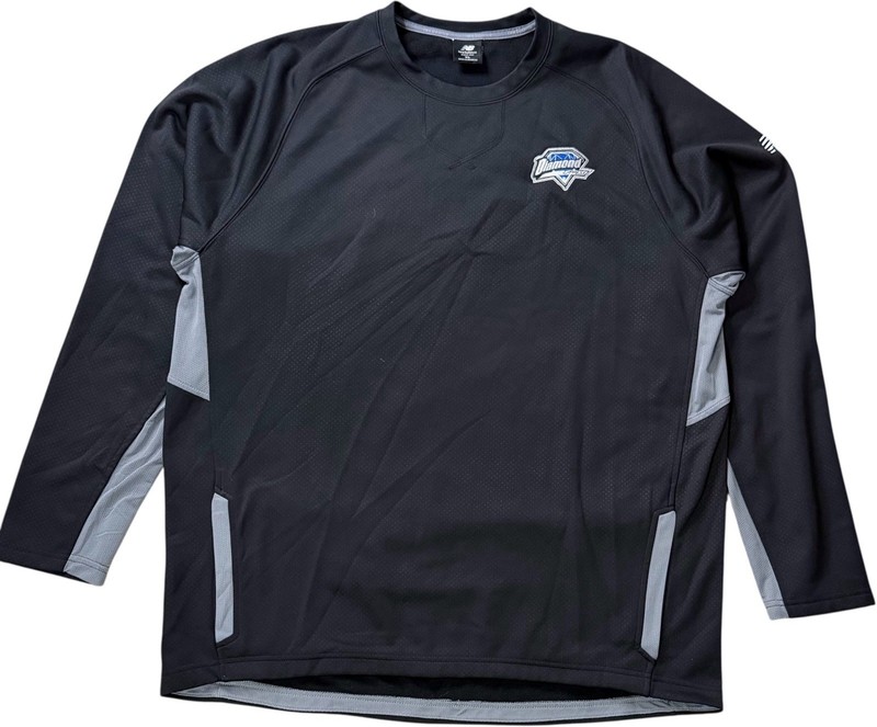 New Balance Diamond Series Baseball Pullover Performance Shirt Mens XL Black gallery