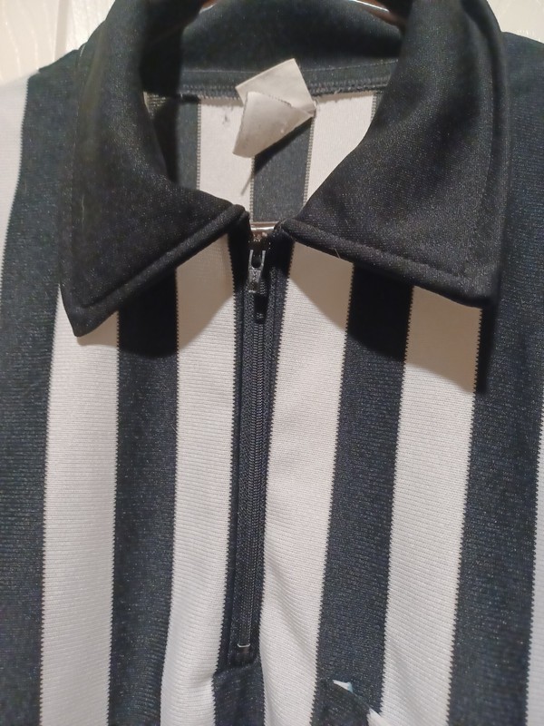 Cliff Keen Athletic Black and White Referee Long Sleeve Shirt-Size-Large gallery
