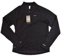 Nike Pinnacle Running Division Half Zip Black Top Men’s Medium FZ1121-010