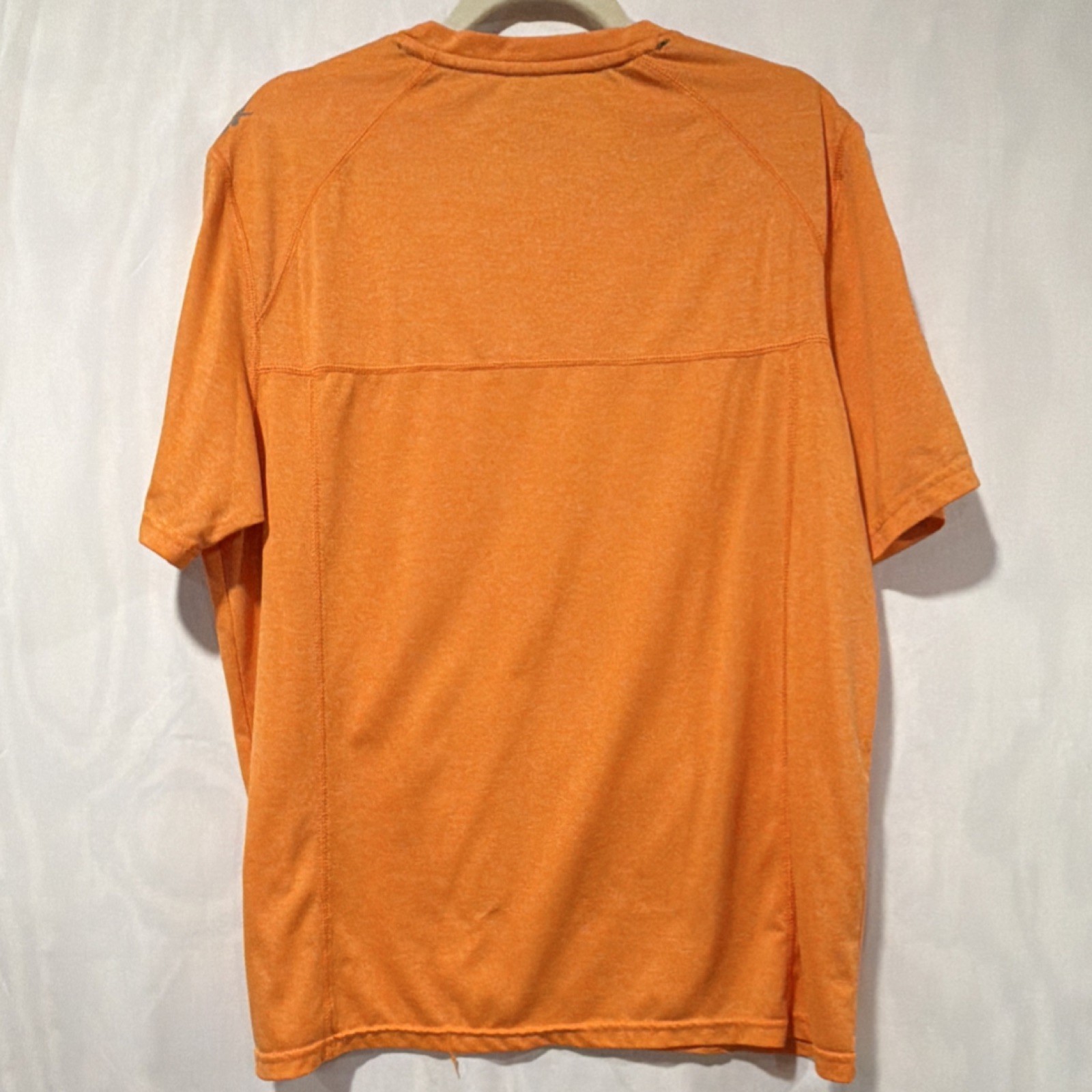 Reebok HYDROMOVE Orange Short Sleeve Crew Neck Men's T-Shirt Size L gallery
