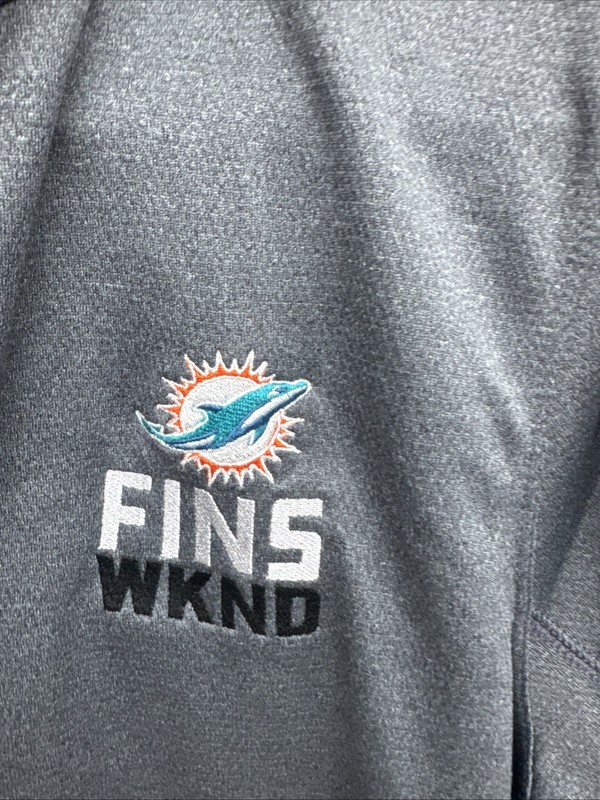 Nike Golf Dri-Fit 1/4 Zip Pullover “Fins WKND” embroidered Ford Patch Medium gallery