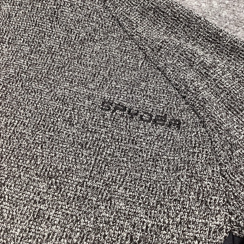 Spyder Mens XL Outbound 1/2 Zip Pullover Midweight Waffle Knit Fleece Gray gallery
