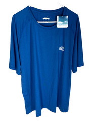 Willit UPF50 Shirt 2XL Beach Rashguard Fishing Hiking Swim Quick Dry Blue NEW