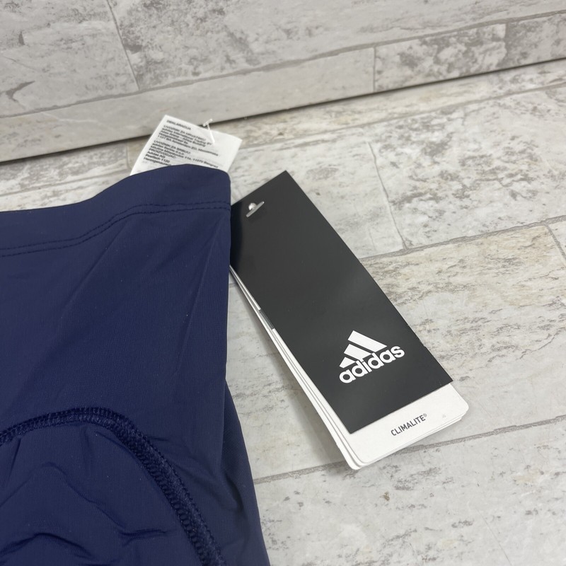 2 - NWT Adidas Techfit Men's Padded Compression Arm Elbow Sleeves Navy Blue LT gallery