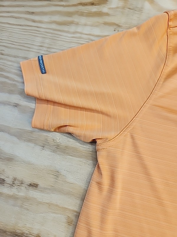 Torrey Pines Logo Orange Ashworth Golf Polo Shirt Mens Large Lightweight Poly gallery