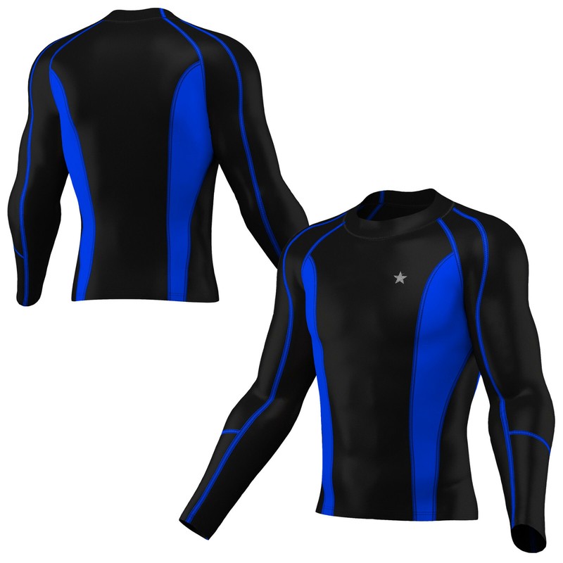 Mens Compression Armour Base Layer Top Long Sleeve Thermal Gym Sports Shirts gallery
