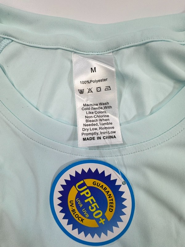 UPF 50+ Sun Protection Shirt Mens Medium Long Sleeve Fishing Performance gallery