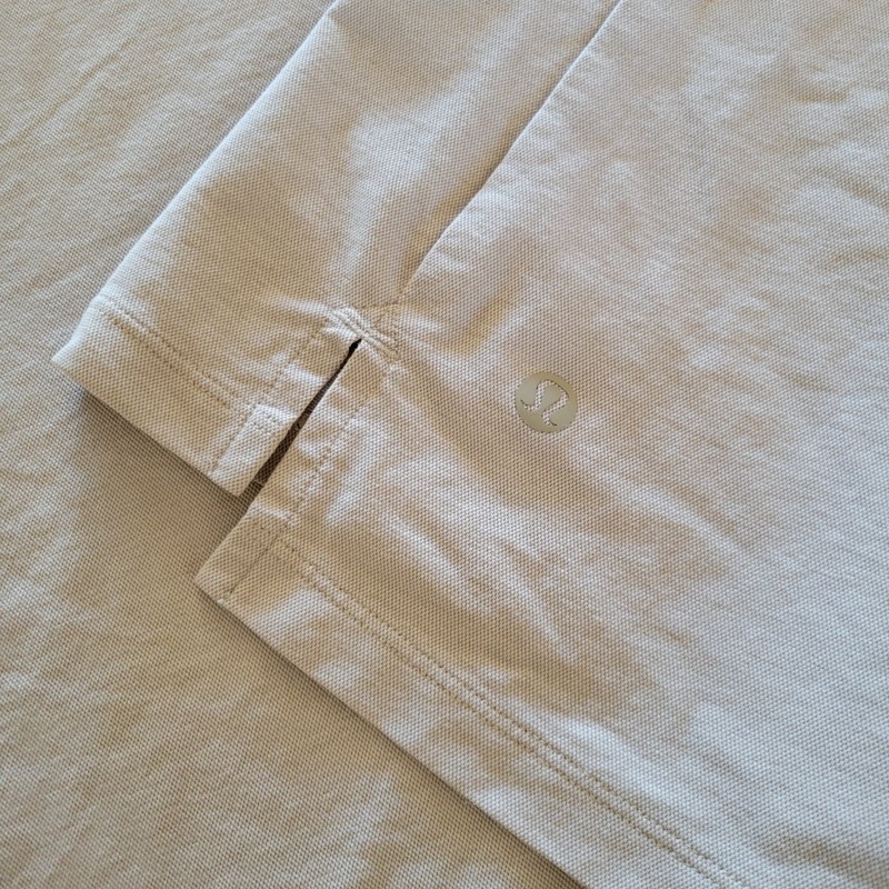 Lululemon Mens Medium Performance T-Shirt Short Sleeve Light Beige gallery