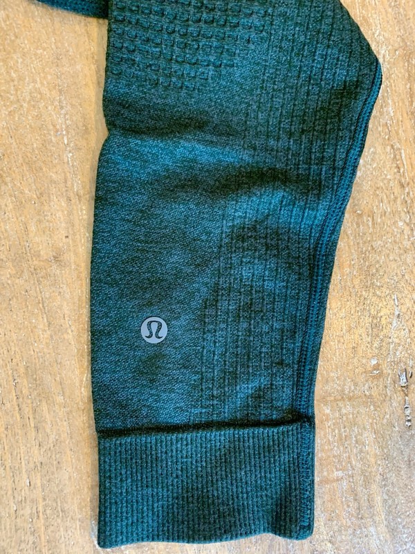 🔥 LULULEMON Engineered Warmth 🔥 Mens Long Sleeve Crew 🔥 L large PINE GREEN🔥 gallery