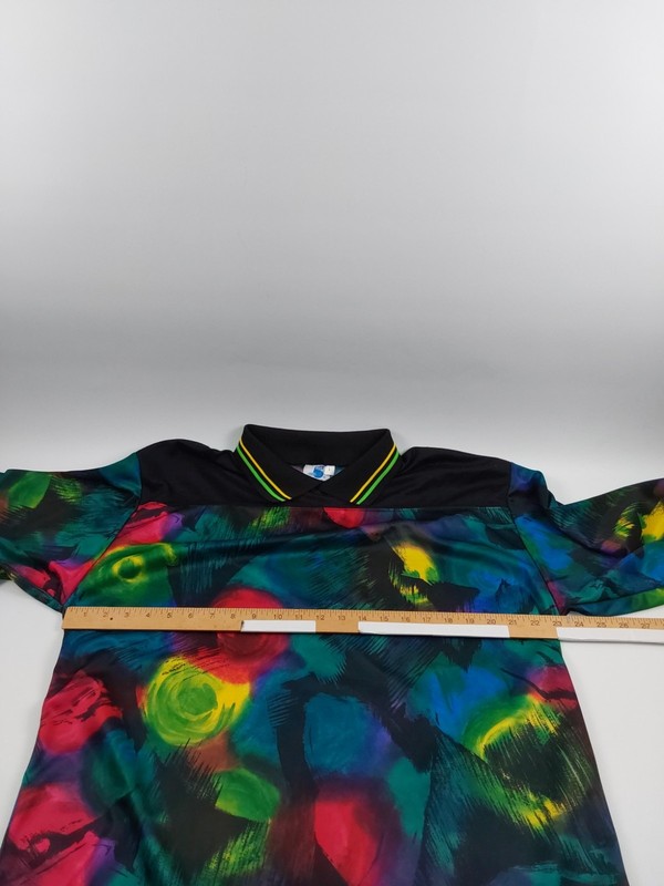 Vintage USA High 5 Sportswear Colorful Soccer Goalie Jersey Men's Size L gallery