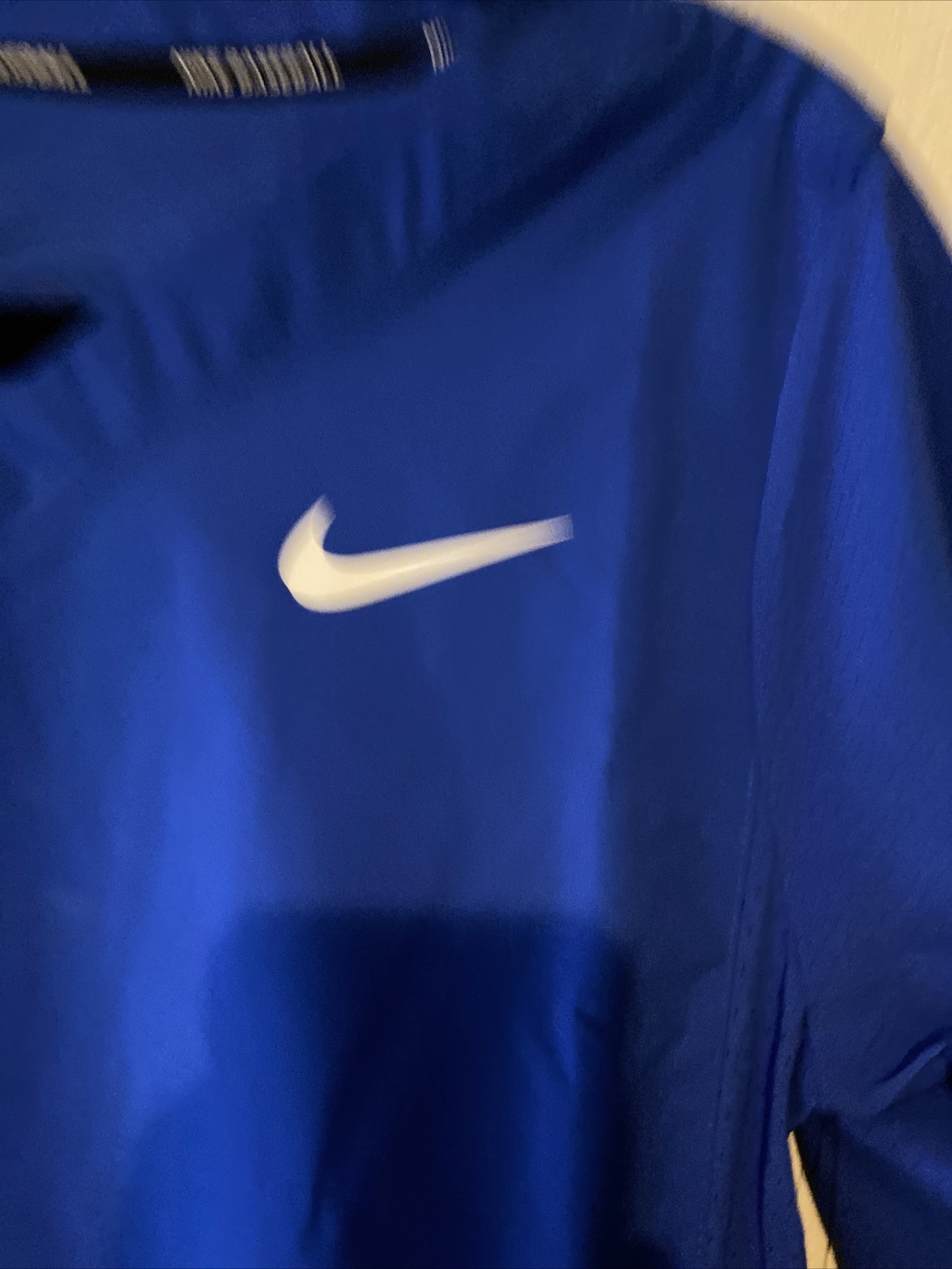 New Nike MLB Baseball Jacket Short Sleeve Shirt Cage Royal Blue 897383-493, XS gallery