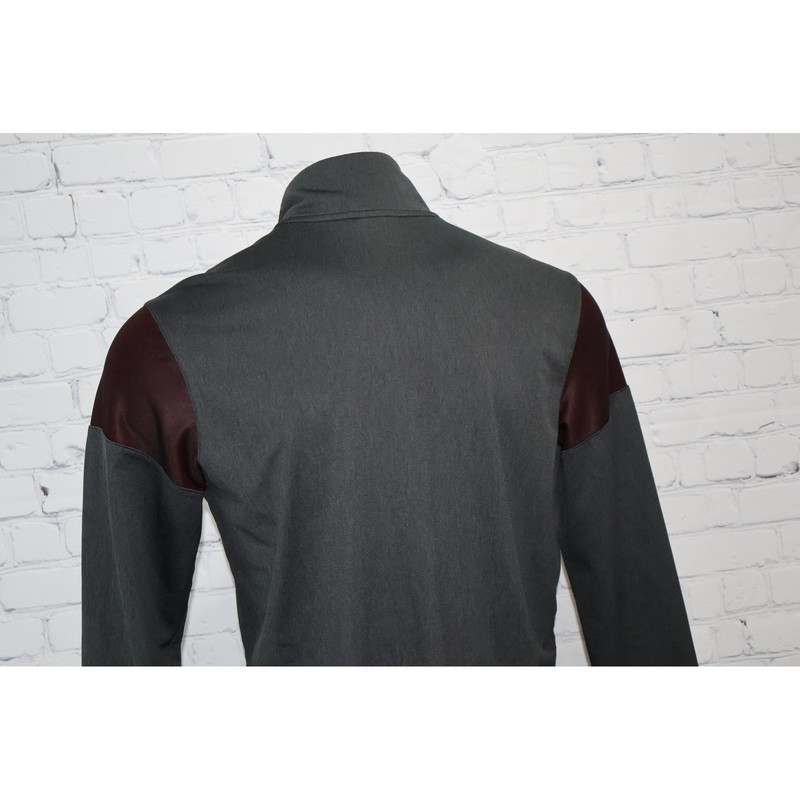 Nike Ohio State Buckeyes Pullover Mens Medium Gray 1/4 Zip Dri-Fit OSU Shirt ** gallery