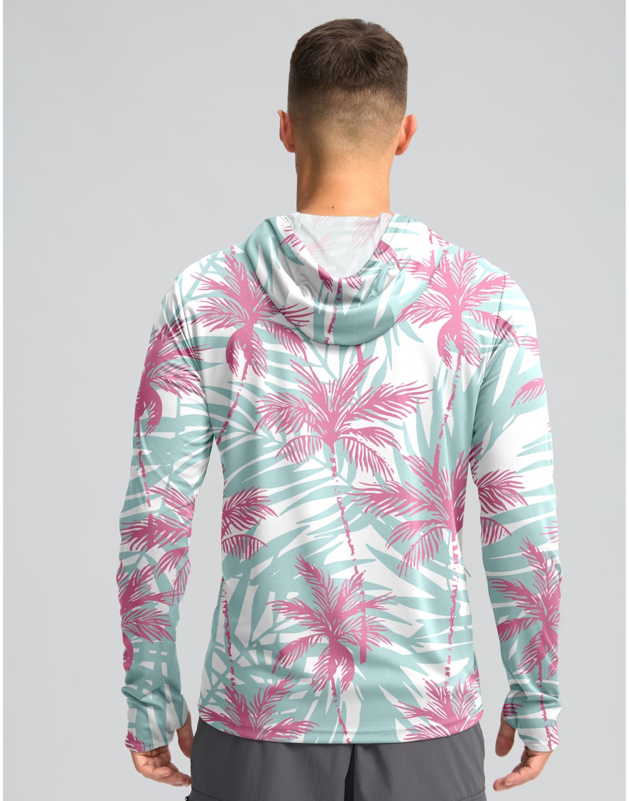 Men's Sun Protection Shirts UPF 50+ Long Sleeve Hoodie with 2 Pockets UV SPF ... gallery
