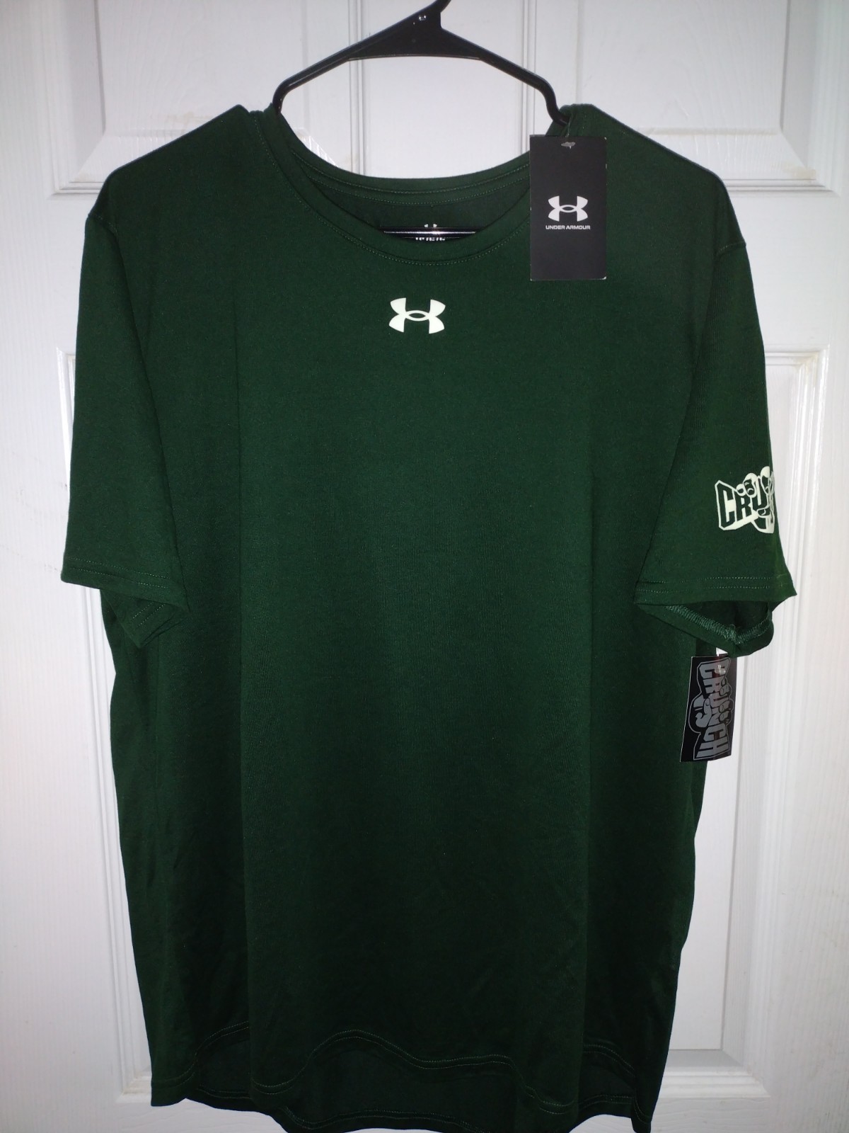 Cru Men's Under Armour Team Tech T-shirt Large Crunch Gym gallery