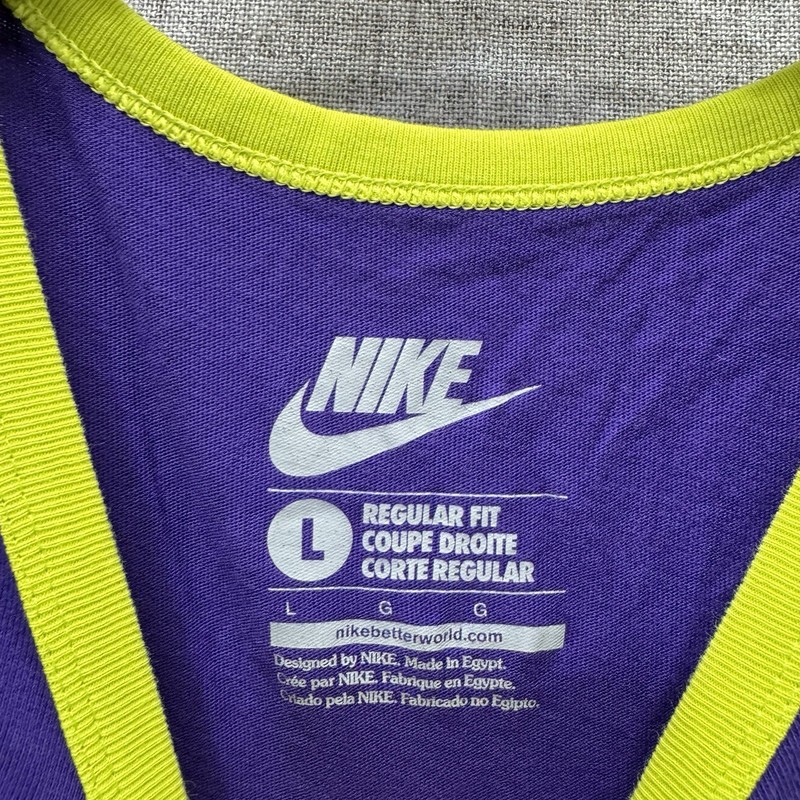 Vintage Nike Tank Top Mens Size Large Purple Swoosh Logo Athletic Workout Retro gallery