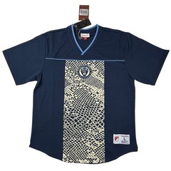 Mitchell & Ness Philadelphia Union MLS Retro Mesh Jersey Navy Snakeskin Mens L