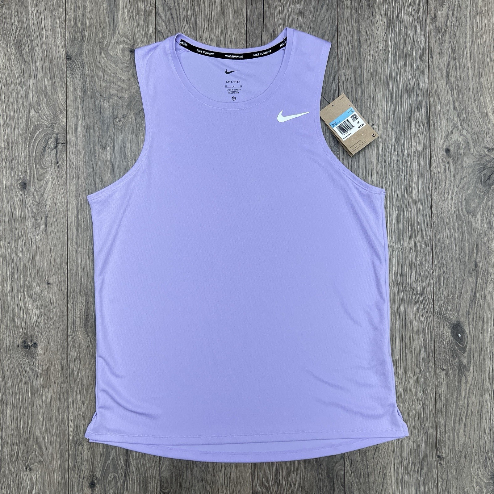 Nike Running Tank Top Size Medium Mens Hydrangea Purple Dri Fit Miler gallery