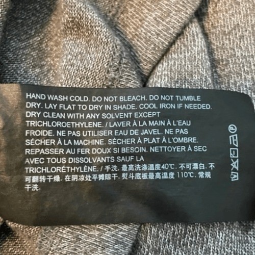 Theory Modal Cotton Core Henley Shirt Gray Pestle Melange Long Sleeve XL gallery