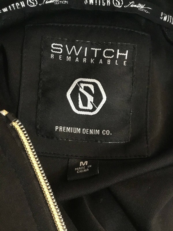 Switch Remarkable Active Jacket Tracksuit Sleeves Trim Black Size M gallery