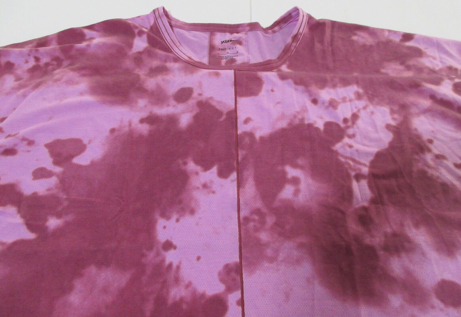 Nike Dri-Fit Yoga Men's Training Purple Short Sleeve Shirt Size L gallery