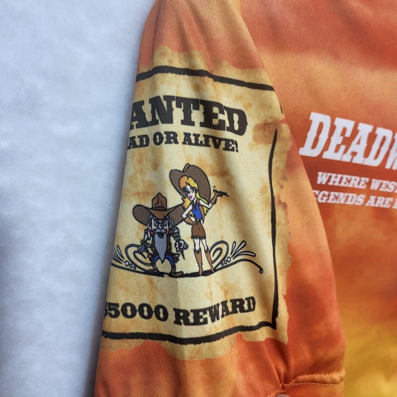 Flashpoint Designs Deadwood Shootout 2019 Western Cowboy Quarter Zip Jersey XL gallery