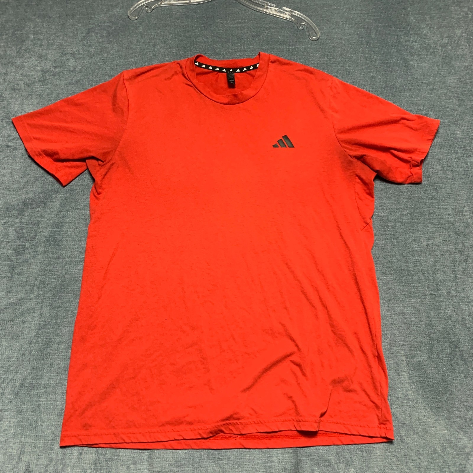 Adidas Essentials Athletic T-Shirt Men Red Yoga Gym Training Workout Performance gallery