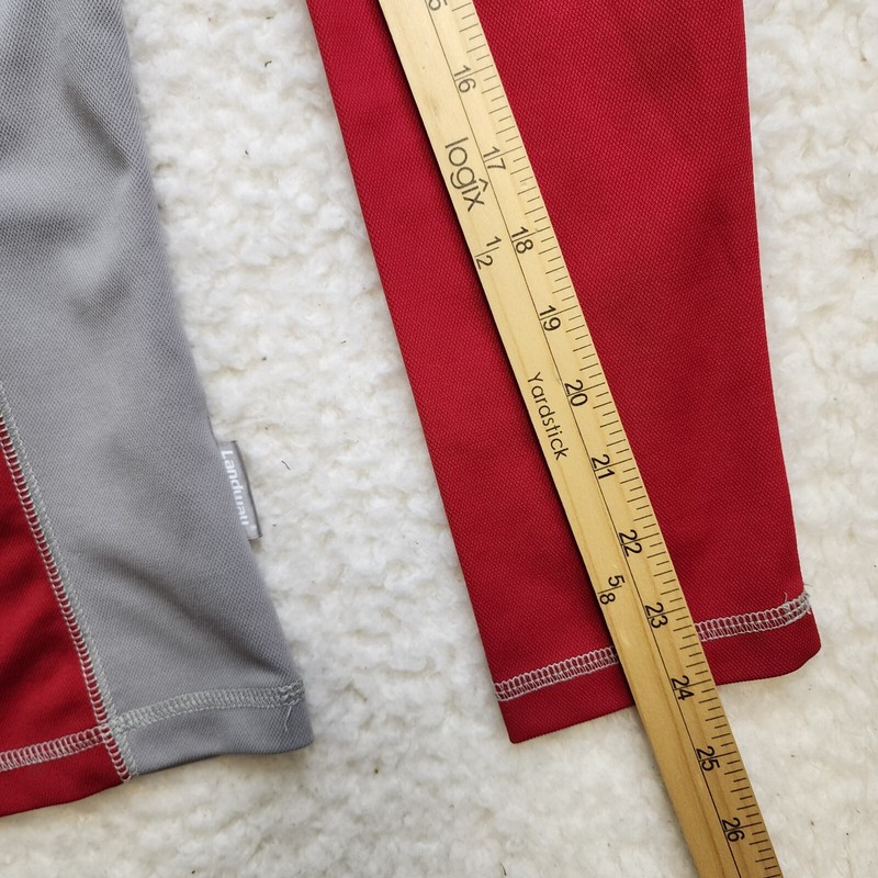 Landway 1/4 Zip Pullover L Red Gray Badgers UW Madison Active Dry Breathable gallery