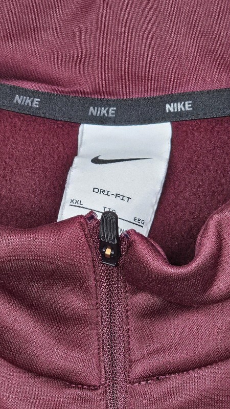 Nike Dri-Fit Quarter-Zip Pullover Red Long Sleeve Mens XXL Whitehall Zephyrs gallery