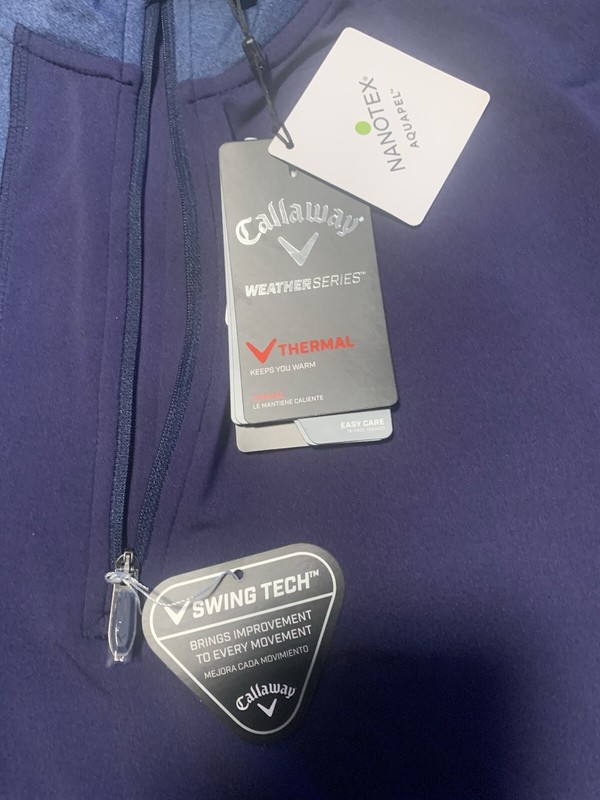 Callaway Aquapel 1/2 Zip Base Layer Golf Pullover NWT Men’s Size Small gallery