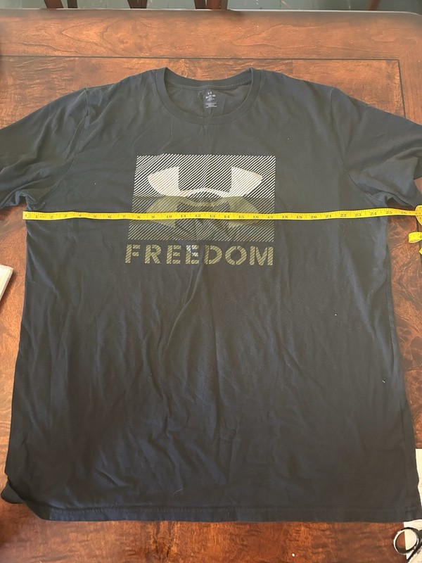 Under Armour Mens 2XL Freedom Big Flag Logo Lockup T-shirt Graphic Short Sleeve gallery