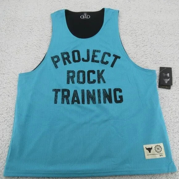 Under Armour Project Rock Training Reversible Gym Tank Top Men's Size XL NEW gallery