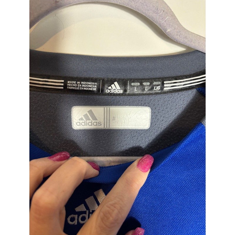 Adidas Alphaskin Techfit Compression Long Sleeve Training Mock Neck Blue Men L gallery