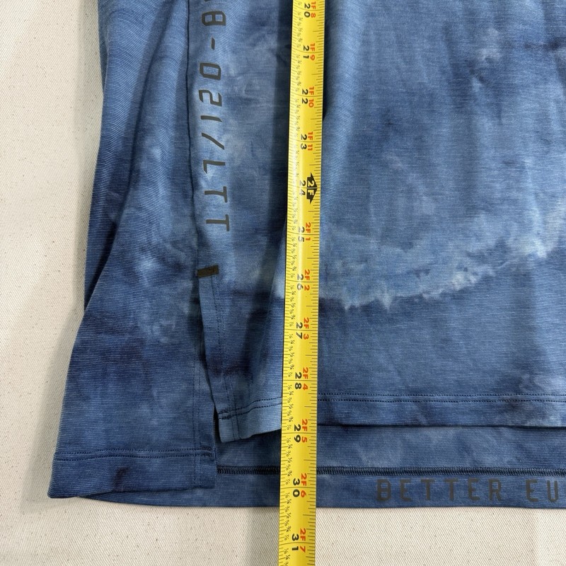 Lululemon Men’s Always Agile Short Sleeve Shirt Diamond Dye True Navy Chambray M gallery