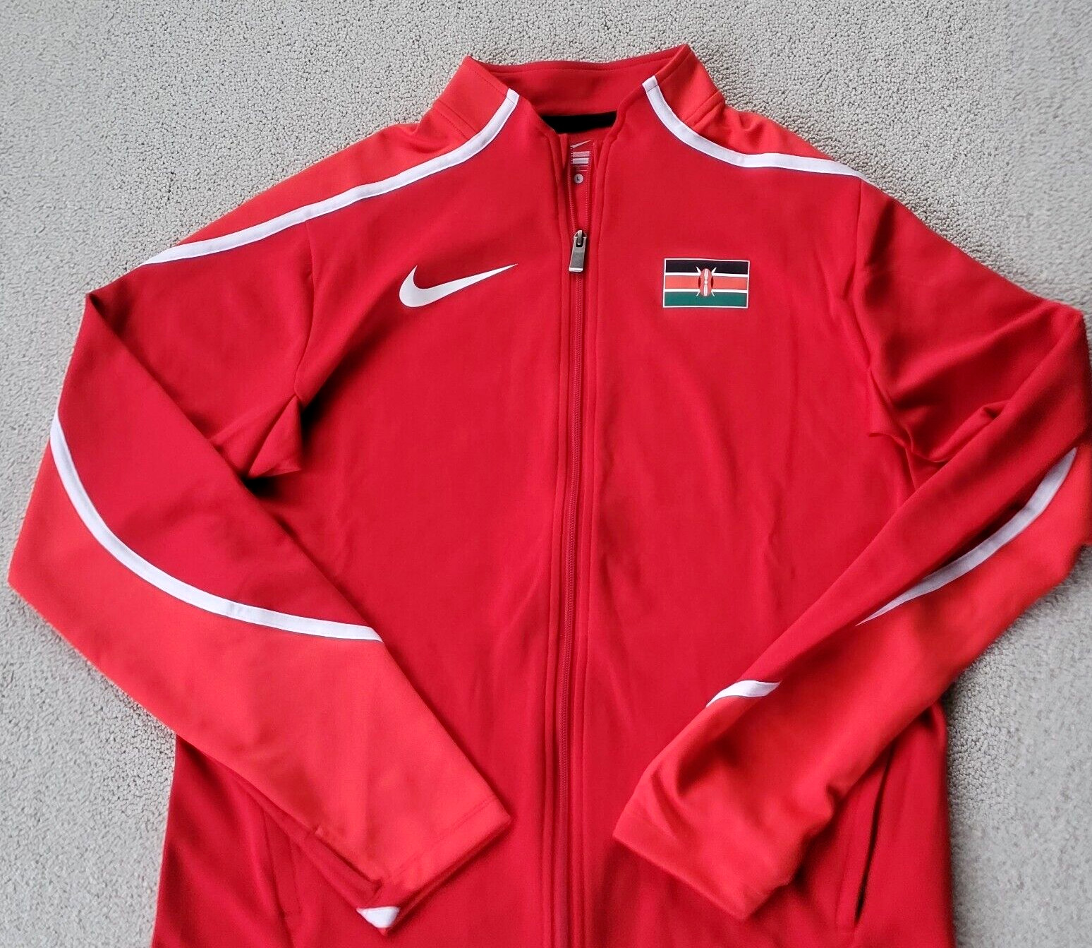 Nike Men Pro Elite Kenya Podium Red Jacket Track & Field Olympics XS X-Small gallery