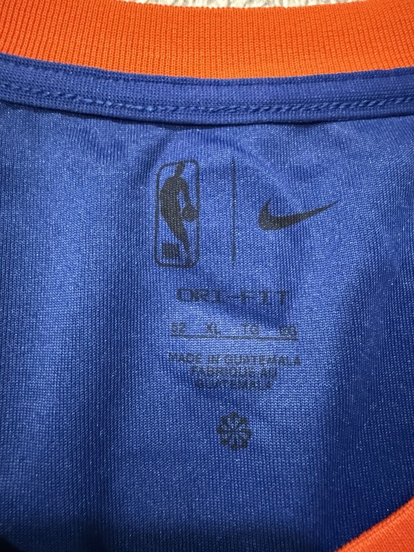 NIKE NEW YORK KNICKS JALEN BRUNSON BLUE ICON EDITION SWINGMAN JERSEY MSG W/ TAGS gallery