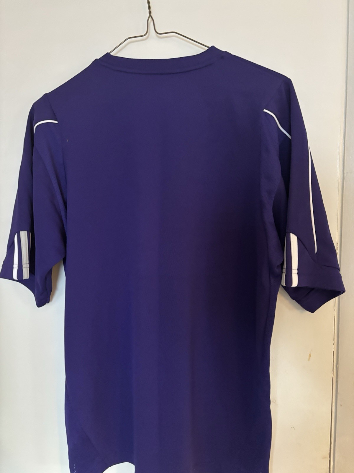 adidas Climacool Men's Purple Mesh Polyester Crewneck Tee Shirt Size S gallery