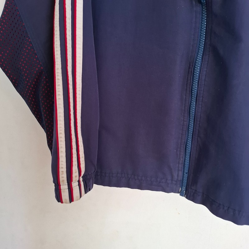 Adidas Vintage 80s Mens Track Jacket Spell Out Firebird Trefoil 42/44 UK XL gallery
