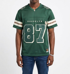 NWT Brooklyn Cloth 87 Athletic Dept Mesh Football Jersey – Small | Forest Green